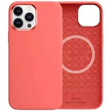 Чехол для iPhone WIWU Silicone Magnetic Case Pink Pomelo for iPhone 13 Pro Max: Цвет розовый