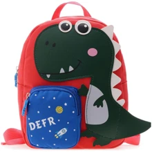 Детский рюкзак Evo-kids Small Dino Red Black (2418-12 B Red Black Dino): Возрастная группа от 2 до 7 лет