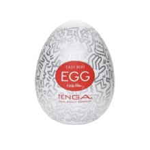 Мастурбатор-яичко Tenga Keith Haring Party Egg White/Chrome OS: Для кого Для мужчин