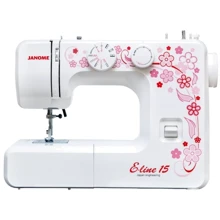 Швейная машина Janome E-Line 15: Максимальная ширина строчки, мм 5