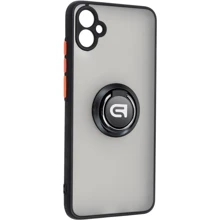 Чохол для телефона ArmorStandart Frosted Matte Ring Black для Samsung A042 Galaxy A04e (ARM68346): Сумісність Samsung A042 Galaxy A04e