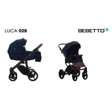 Универсальная коляска 2 в 1 Bebetto LUCA (02) темно-синий (черная рама) (503.20.18.B02): Тип коляски универсальная коляска (2-в-1)