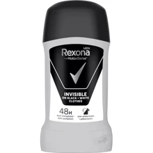 Rexona Men Motion Sense Invisible on Black+White clothes антиперспирант-стик 50 ml: Назначение От запаха