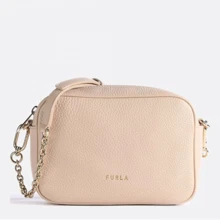 Женская сумка кросс боди Furla Real Mini Camera Case бежево-розовая (WB00243HSF000B4L00): Пол Женский