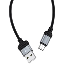 Кабель Borofone USB Cable to Micro USB Dignity 1m Metalgray (BX28): Тип USB-C - microUSB