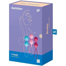 Вагінальні кульки Satisfyer V Balls (3 пари), діаметр 3,4см, маса 79-114-150г, монолітні: Для кого Для жінок