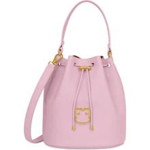 Женская сумка бакет-бэг Furla Corona S розовая (1013943): Пол Женский
