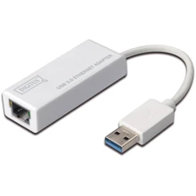 Адаптер Digitus Adapter USB 3.0 to Gigabit Ethernet White (DN-3023): Цвет белый