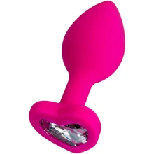 Анальна пробка із кристалом ToDo Anal Plug Diamond Heart, М: Для кого унісекс