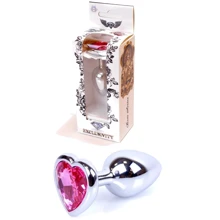 Анальная пробка Boss Series - Jewellery Silver Heart PLUG Pink S (BS6400044): Для кого Унисекс