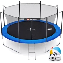 Батут Hop-Sport 12ft синій із внутрішньою сіткою, 366 см (5906190230485): Виробник Hop-Sport