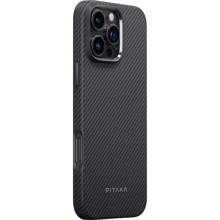 Чехол для iPhone Pitaka Military-Grade Protective Case Black/Grey Twill (KI1601PPA) for iPhone 16 Pro: Цвет черный