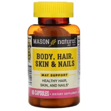 Mason Natural Body, Hair, Skin & Nails Формула для тела, волос, кожи и ногтей 60 капсул: Тип Комплексные