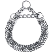 Нашийник ланцюжок Flamingo Collar 3-Fold трирядний для собак метал 60 см 2.5 мм (43319): Виробник Flamingo