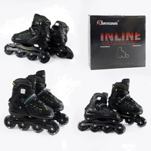 Раздвижные ролики Best Roller колеса PU 5962-15 L (39-42) Черные: Цвет черный
