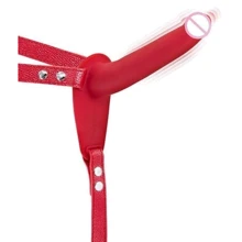 Страпон с вибрацией Fetish Tentation Vibrating Strap-On with Dildo Red: Для кого Для женщин