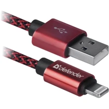 Кабель Defender PRO USB Cable to Lightning 1m Red (87807): Тип USB Cable - Lightning