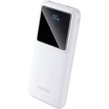Зовнішній акумулятор Vention Power Bank 10000mAh LED Display 22.5W White (FHKW0): Ємність батареї, мАг 10000