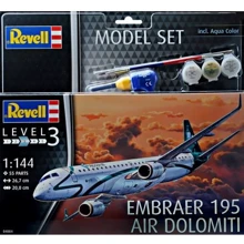 Подарунковий набір Revell Літак Embraer 195 1:144 (64884): Виробник Revell