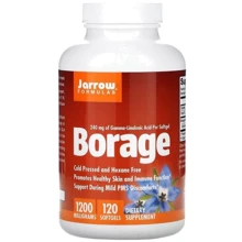 Jarrow Formulas Borage GLA-240 Бурачник Огуречная трава 1200 мг 120 капсул: Тип Масло огуречника