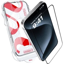 Захисне скло для iPhone Intaleo Tempered Glass MagicBox Black для iPhone 15 Pro: Тип захисту екрана на экран