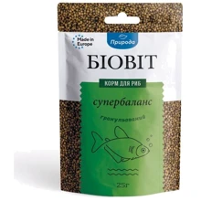 Корм Природа Биовит для рыб Супербаланс гранулированный 25 г (4823082404711): Вид корма Гранулы