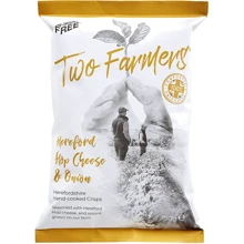 Чипсы картофельные Two Farmers Сыр и лук 150 г (5060626100060): Вес нетто 150 г