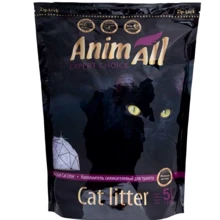 Наполнитель для кошачьего туалета AnimAll Premium Фиолетовый аметист 5 л: Вид Силикагелевый