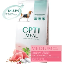 Сухой корм Optimeal Adult Medium Breed Dogs для собак средних пород с индейкой 1.8 кг (4820215362573): Тип Сухой корм