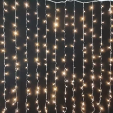 Электрогирлянда штора Novogod'ko 238 LED теплый белый 2х2 м. 8 режимов коннектор (973766): Тип Линейная