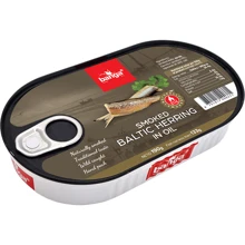 Шпроты в масле BANGA крупные 190 г (4751017400388): Вес нетто 190 г