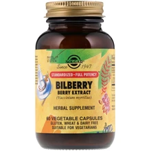 Solgar Standardized Full Potency Bilberry Berry Extract 60 Vegetable Capsules: Тип фруктові екстракти