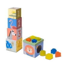 Развивающий сортер-пирамидка Taf Toys коллекции Саванна - Кубики Африка: Тип сортер