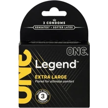 Презервативы ONE Legend Extra Large, 3 шт: Тип Увеличенного размера