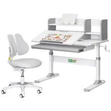 Комплект парта Ergokids TH-330 Grey + крісло Evo-kids Mio Lite G (арт.TH-330 W/G + Y-208 G): Вік дитини от 4-х лет