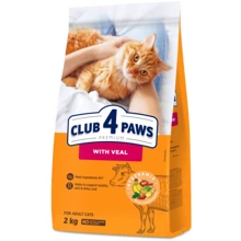 Сухой корм Club 4 Paws Premium для взрослых кошек с телятиной 2 кг (B4640801): Тип Сухой корм