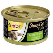 Влажный корм GimCat Shiny Cat для кошек курица с папайей в желе 70 g (4002064412948): Тип Консервы