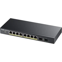 Сетевой коммутатор ZyXel GS1900-10HP (GS1900-10HP-EU0101F): Порты только Gigabit Ethernet (10/100/1000)
