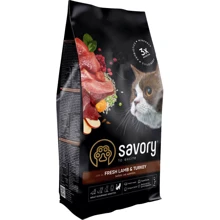 Сухой корм Savory для кошек с чувствительным пищеварением со свежим мясом ягненка и индейки, 2 кг (4820232630082): Тип Сухой корм