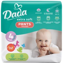 Трусики-подгузники Dada Extra Soft 4 Maxi 9-15 кг 32 шт (4820174980689): Тип Подгузники-трусики