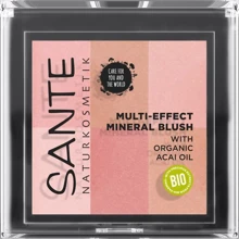 Sante Multi-Effect Mineral Blush БИО-Румяна №01 Coral 9g: Вид Румяна