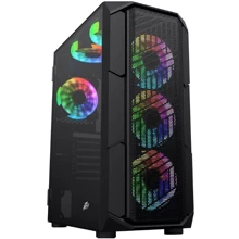 Корпус 1STPLAYER XF-4F2(AP)-BK Black: Форм-фактор материнской платы ATX/MicroATX