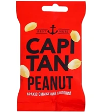 Арахис жареный соленый Capitan 70 г (4820240031888): Вес нетто 70 г