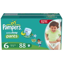 PAMPERS Active Boy Extra Large (16+ кг) МегаУпак 88 шт.: undefined undefined