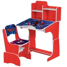 Дитяча парта з надбудовою та стільцем Bambi W 2071-119-2 Spiderman Червоний: Вік дитини от 4-х лет