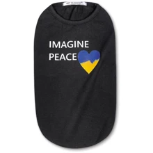 Борцовка для собак Pet Fashion IMAGINE PEACE размер L черная (4823082428212): Тип Майки