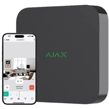 Регистратор видеонаблюдения Регистратор Ajax NVR (16ch) Jeweller Black: Максимальная емкость носителей 16 ТБ
