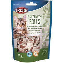 Лакомство для кошек Trixie Premio Rolls с курицей и сайдой 50 г (4011905427027): Вид Снеки