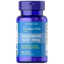 Puritan's pride Hyaluronic Acid 50 mg Гіалуронова кислота 60 капсул: Тип Гиалуроновая кислота