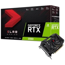 Відеокарта PNY GeForce RTX 2060 XLR8 Gaming OC 6GB (VCG20606SFPPB-O): Обсяг пам'яті, Гб 6